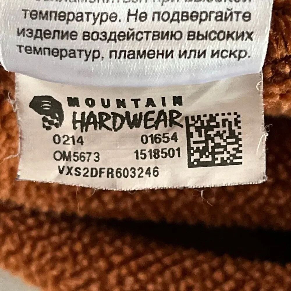 Mountain Hardwear Burnt Orange 1/4 Zip Sweatshirt Sweater Mens XL